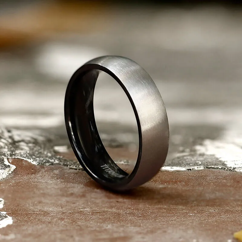 Simple Polished Titanium Couple Ring sold by GTHIC product image thumbnail 5