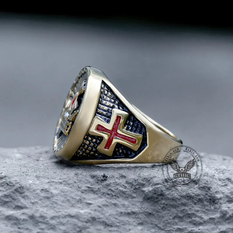 Retro Crown Cross Stainless Steel Ring sold by GTHIC product image thumbnail 5