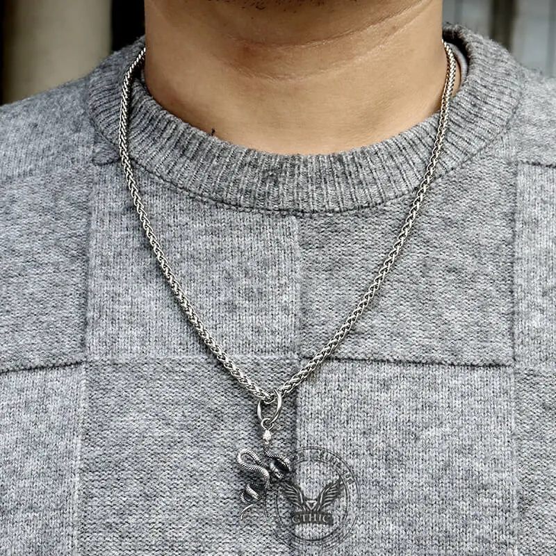 Twist Snake Stainless Steel Animal Pendant sold by GTHIC product image thumbnail 2