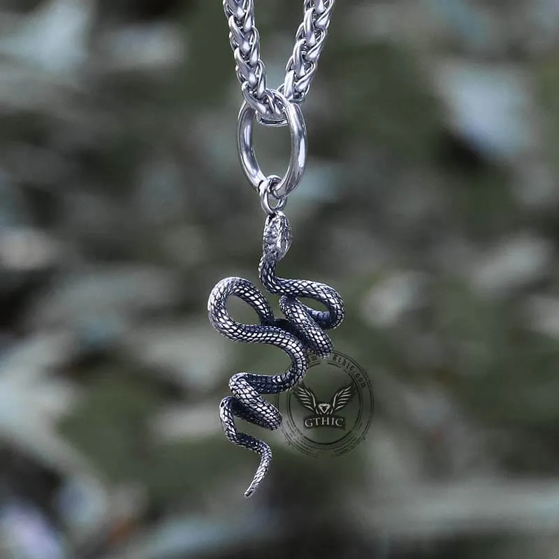 Twist Snake Stainless Steel Animal Pendant sold by GTHIC product image thumbnail 5