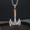 Vintage Viking Raven Axe Stainless Steel Pendant sold by GTHIC