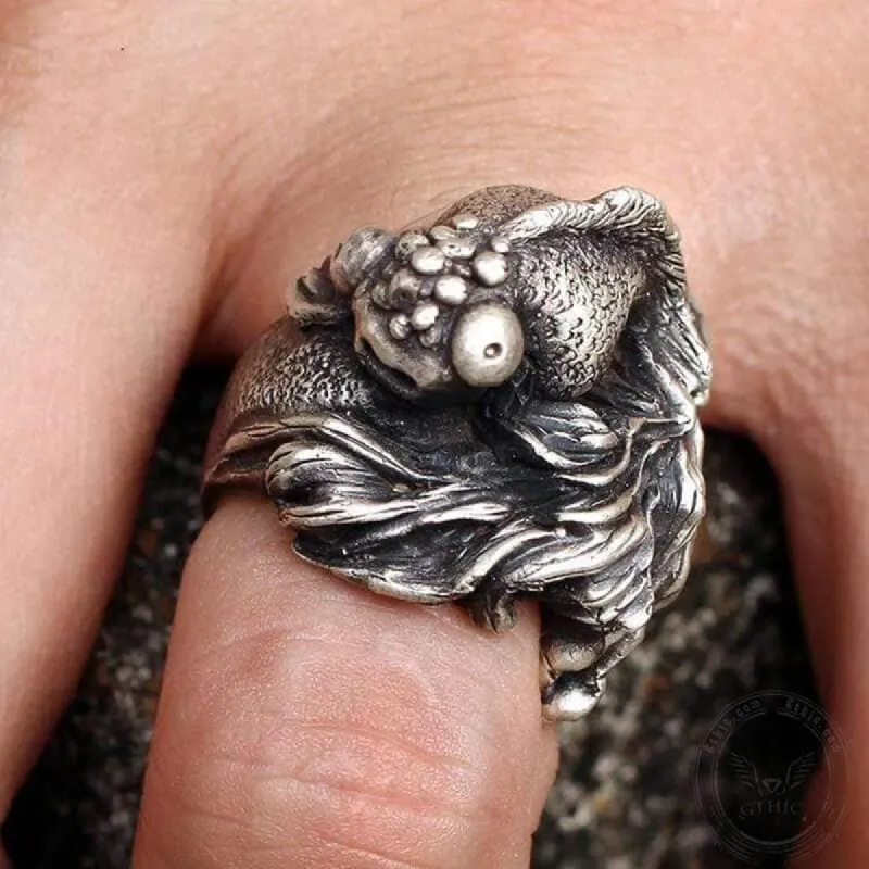 Lucky Carp 925 Silver Ring sold by GTHIC