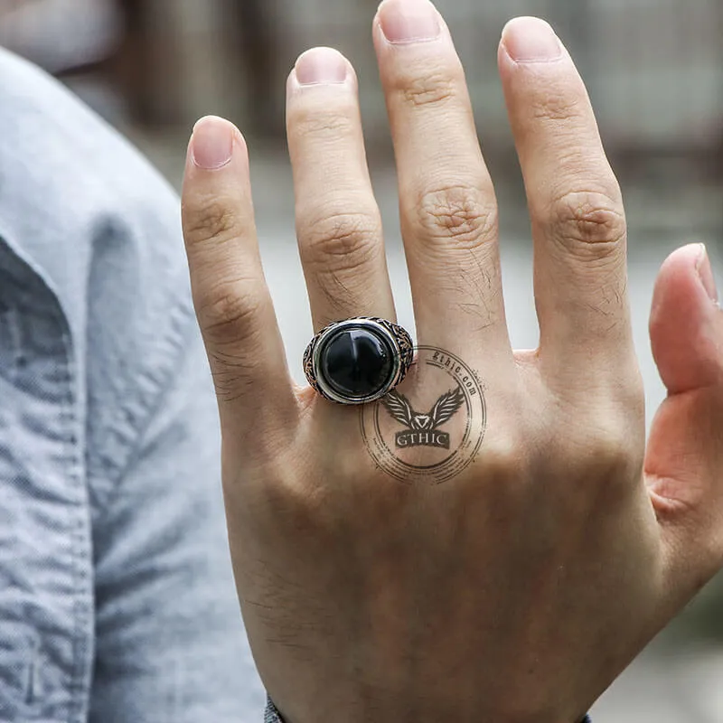 Tree of Life Pattern Gemstone Stainless Steel Ring sold by GTHIC product image thumbnail 2