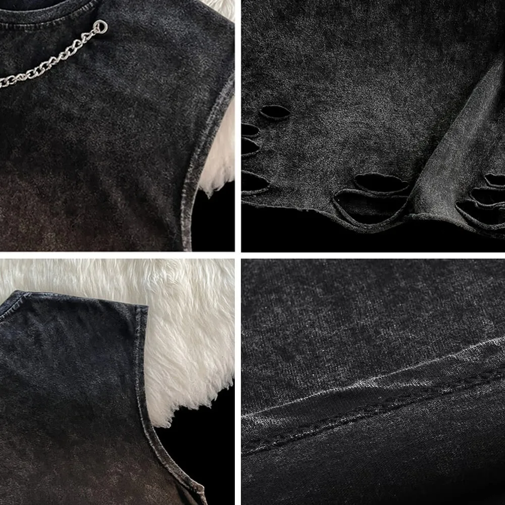 GTHIC Flying Eagle Pattern Cotton Vest Top sold by GTHIC product image thumbnail 4