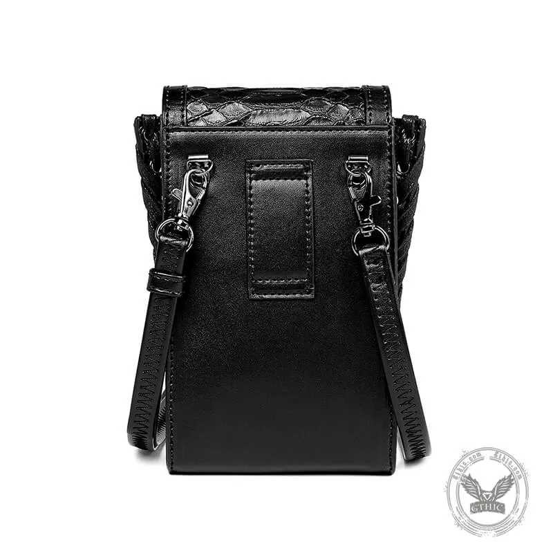 Gothic Skull Embroidered Leather Bag sold by GTHIC product image thumbnail 3
