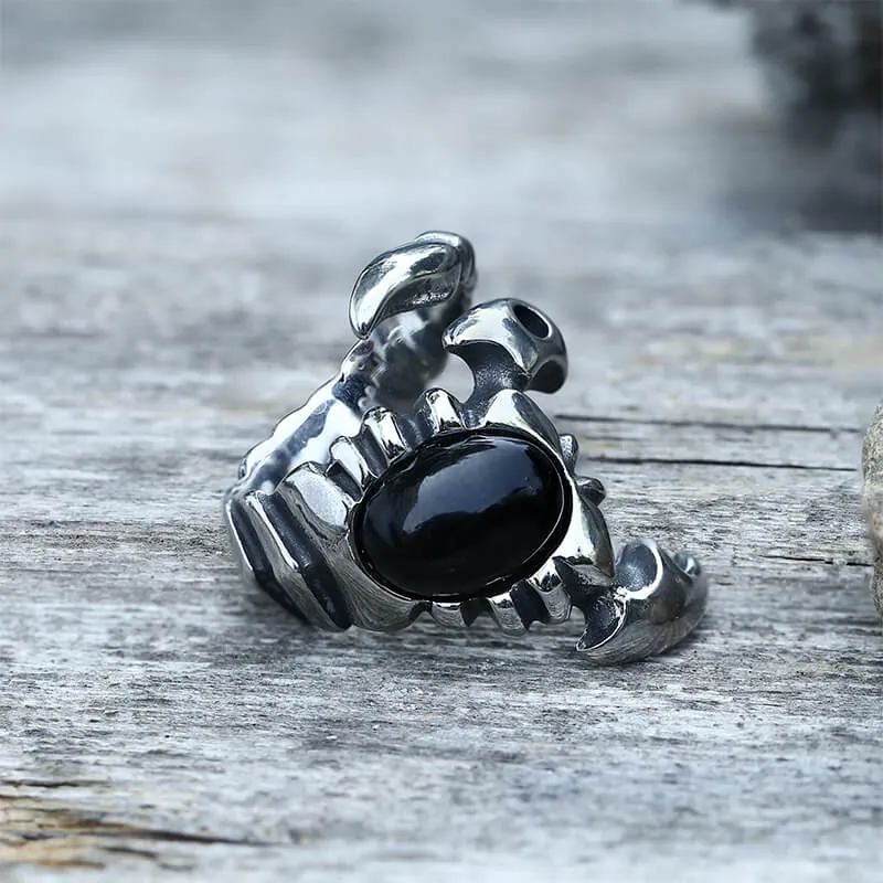 Venomous Scorpion CZ Stainless Steel Animal Ring sold by GTHIC product image thumbnail 3