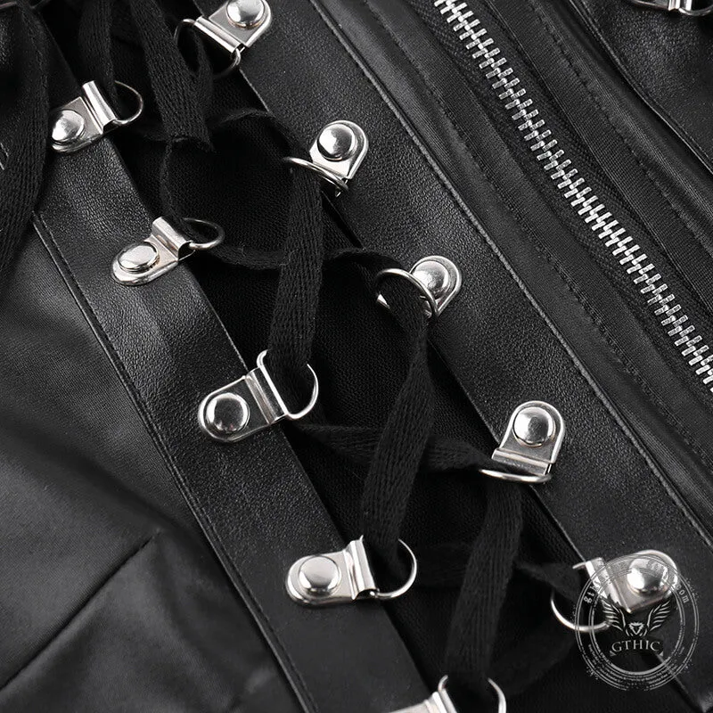 Beer Buckle Strap Punk Crop Top sold by GTHIC product image thumbnail 4