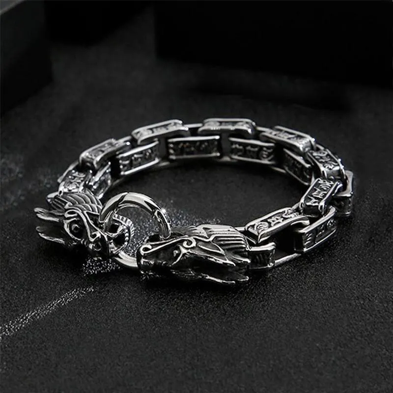 Vintage Dragon Stainless Steel Bracelet sold by GTHIC product image thumbnail 5