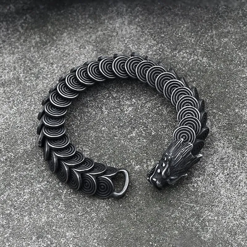 Vintage Dragon Stainless Steel Bracelet sold by GTHIC