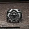 Ankh Key of Life Stainless Steel Egyptian Ring sold by GTHIC