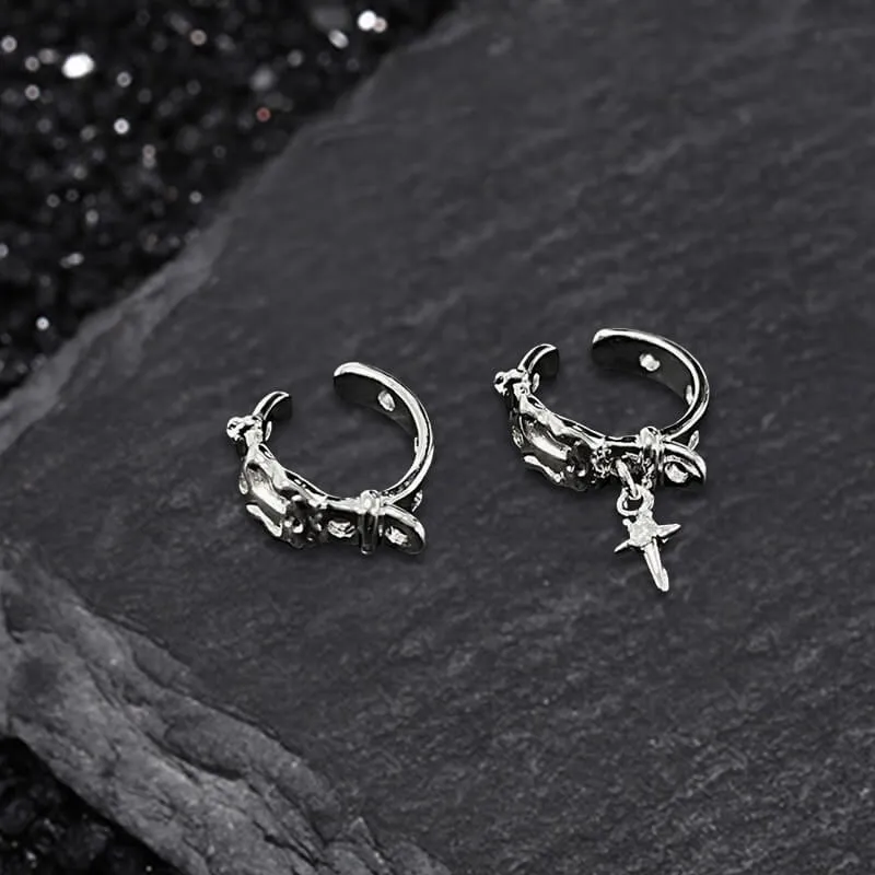 Gothic Belt Cross Copper Ear Cuff sold by GTHIC product image thumbnail 3