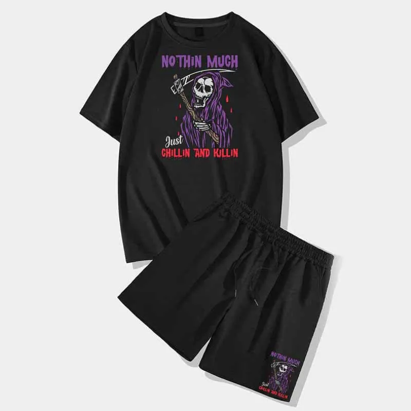 Death Rain Of Blood Short Sleeve T-shirt and Shorts Set sold by GTHIC