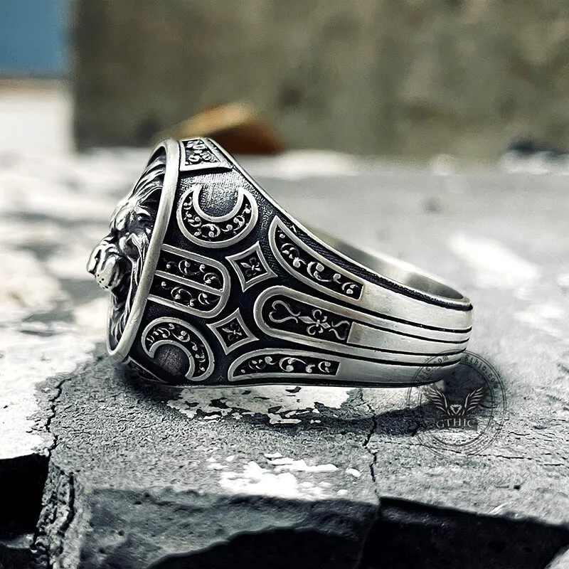 Wild Lion Sterling Silver Animal Ring sold by GTHIC product image thumbnail 4