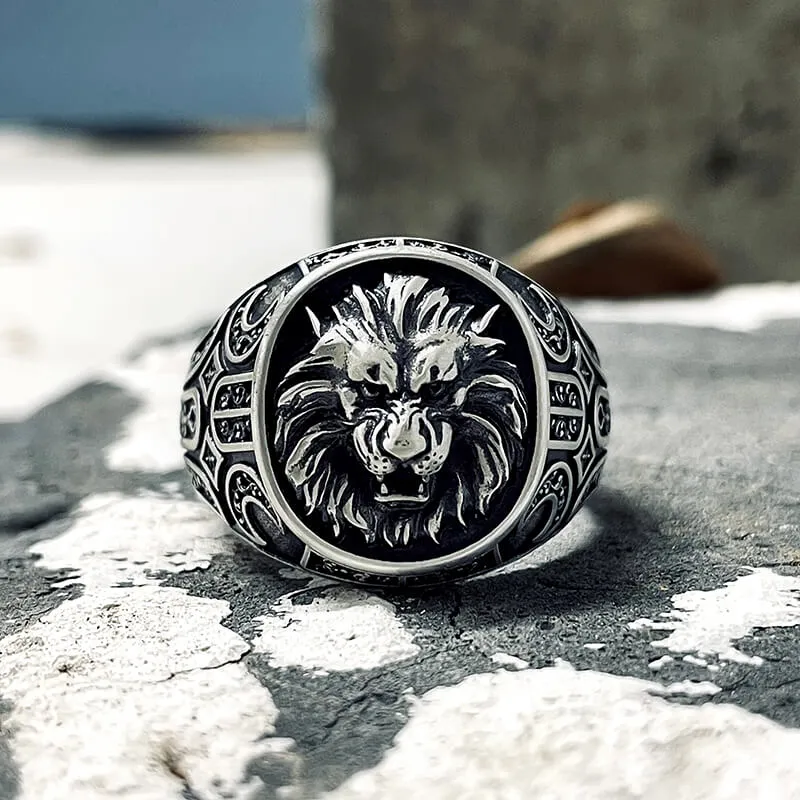Wild Lion Sterling Silver Animal Ring sold by GTHIC