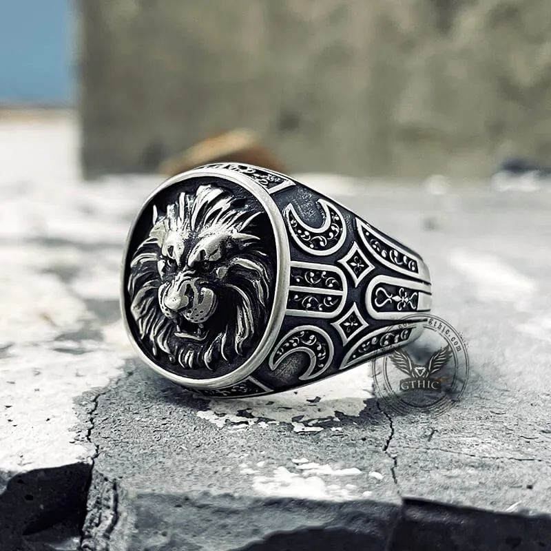 Wild Lion Sterling Silver Animal Ring sold by GTHIC product image thumbnail 2