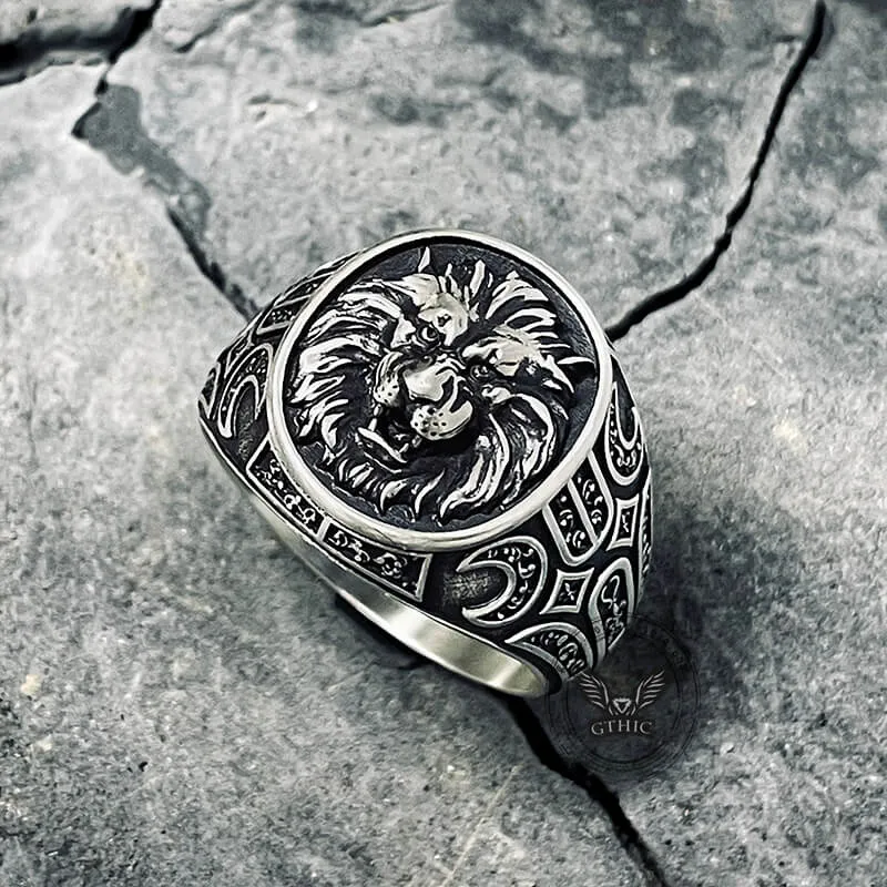 Wild Lion Sterling Silver Animal Ring sold by GTHIC product image thumbnail 3