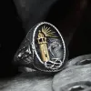 Lighthouse Hourglass Stainless Steel Marine Ring sold by GTHIC
