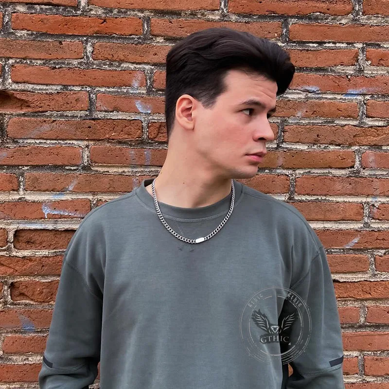 Cuban Classic Stainless Steel Necklace sold by GTHIC product image thumbnail 2