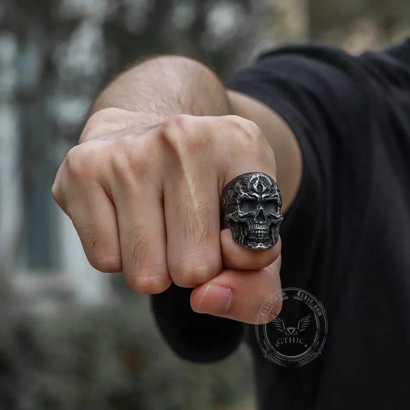 Classic Skull Stainless Steel Ring sold by GTHIC product image thumbnail 2