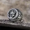 Vintage Crown Skull Stainless Steel Ring sold by GTHIC