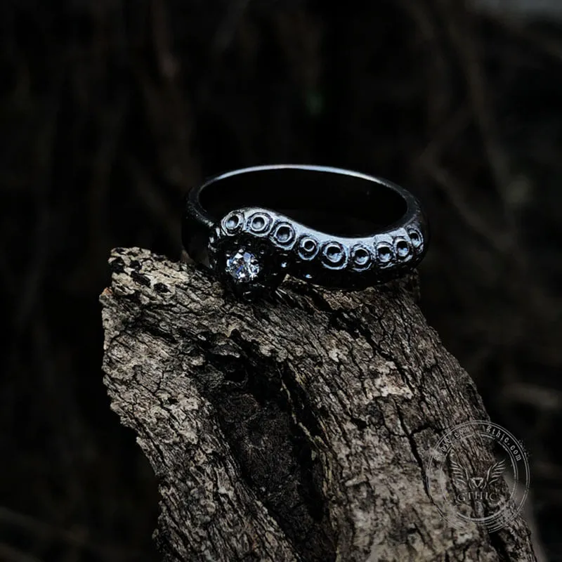 Octopus Tentacle Sterling Silver Gothic Ring sold by GTHIC product image thumbnail 5