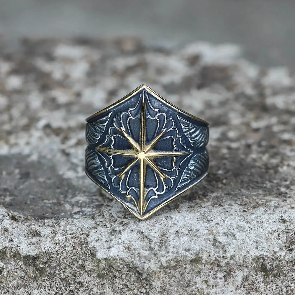 8 Point Star Stainless Steel Ring sold by GTHIC