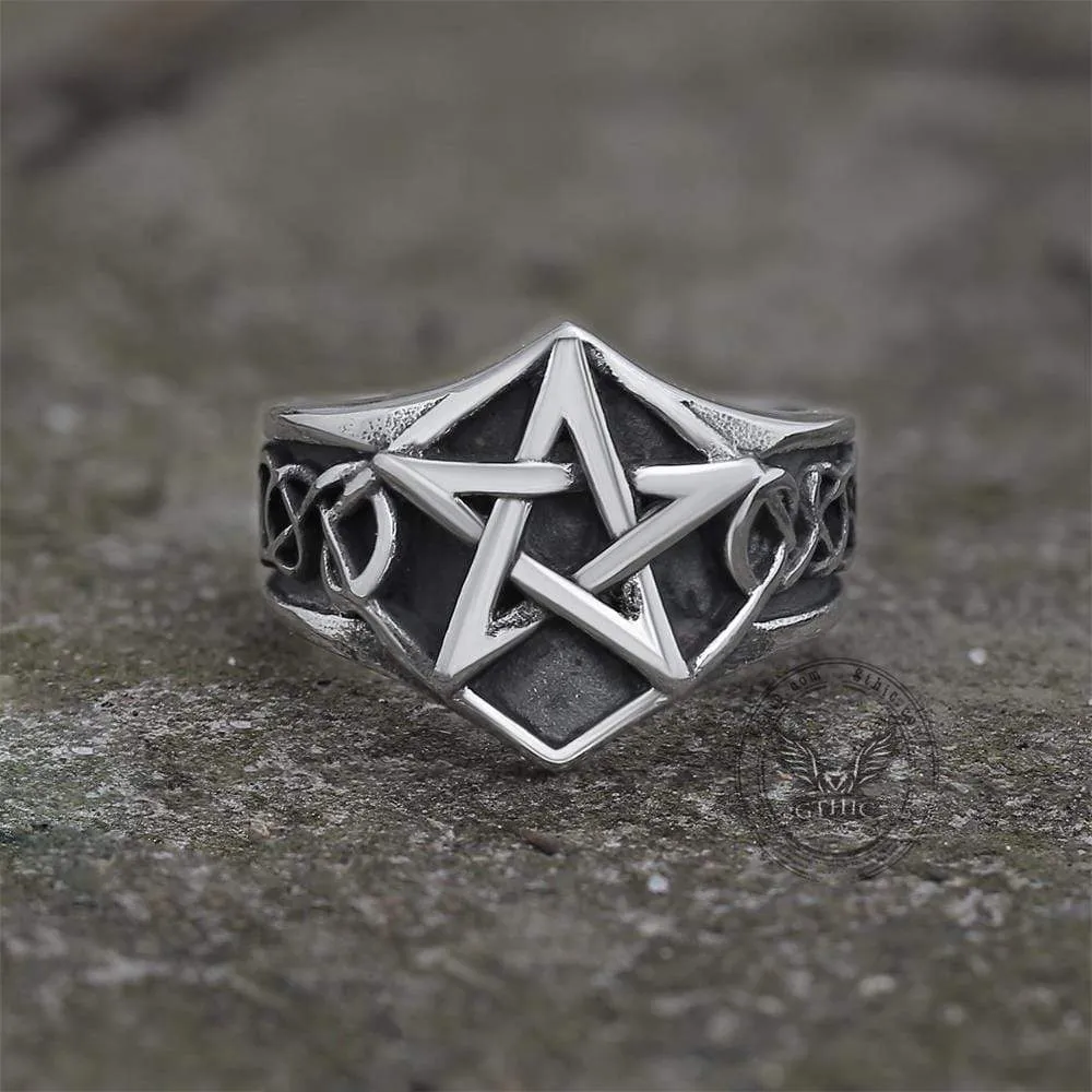 Pentagram Stainless Steel Ring sold by GTHIC