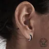 Viking Runes Stainless Steel Huggie Earrings sold by GTHIC