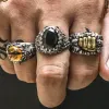Vintage Dragon Eye Stainless Steel Ring sold by GTHIC