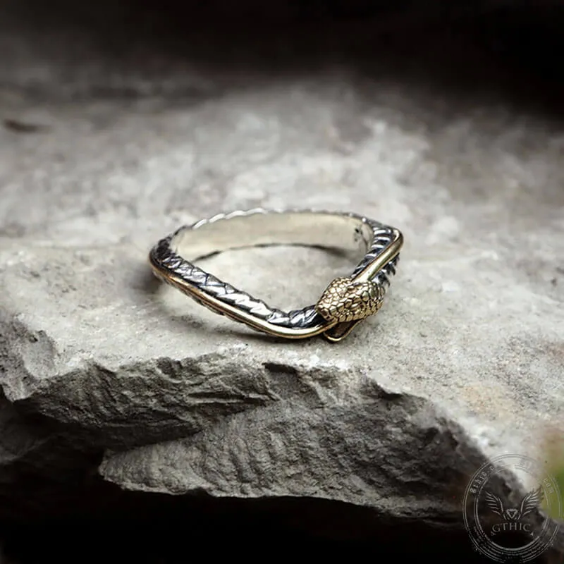 Vintage Ouroboros Sterling Silver Ring sold by GTHIC product image thumbnail 3
