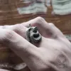 Vivid Cerastes Snake Sterling Silver Ring sold by GTHIC