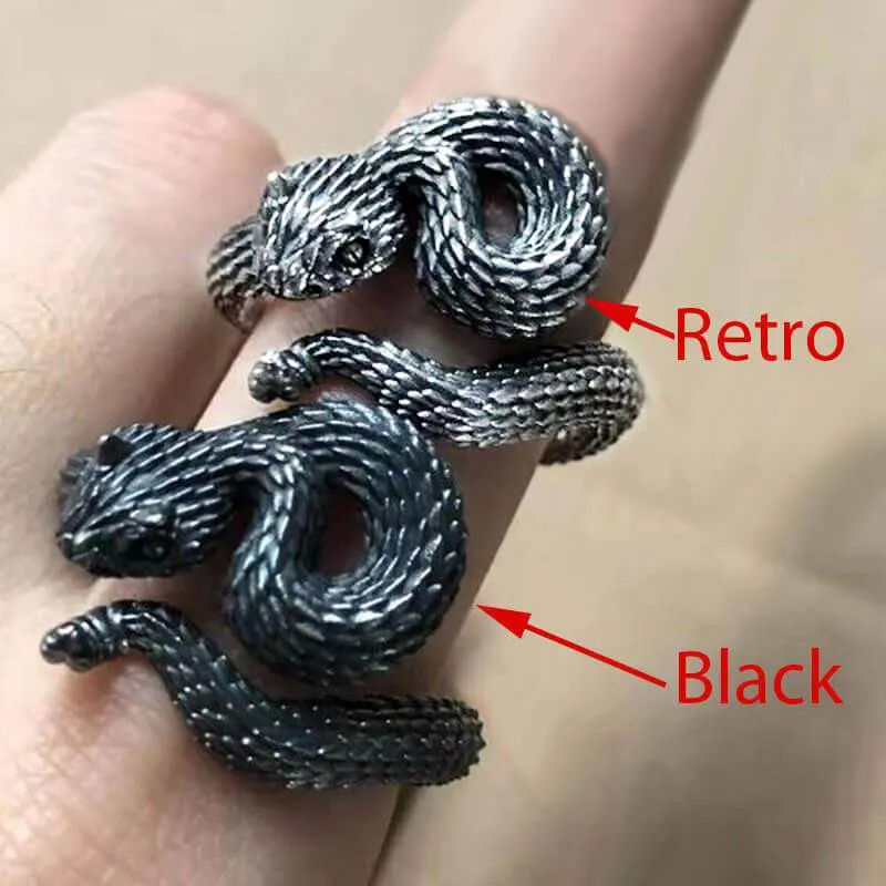 Vivid Cerastes Snake Sterling Silver Ring sold by GTHIC product image thumbnail 4