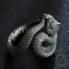 Vivid Cerastes Snake Sterling Silver Ring sold by GTHIC