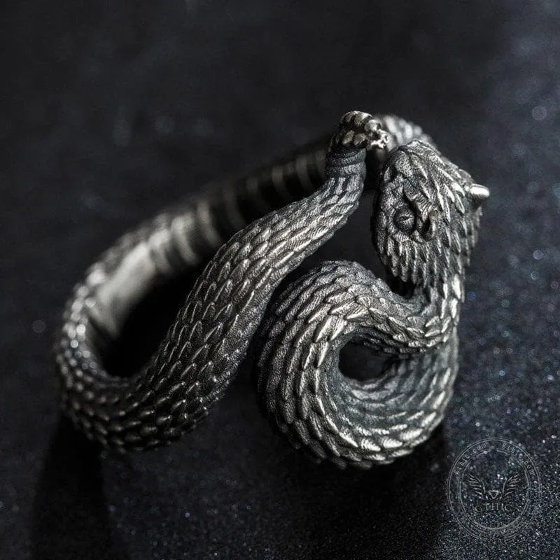Vivid Cerastes Snake Sterling Silver Ring sold by GTHIC product image thumbnail 5