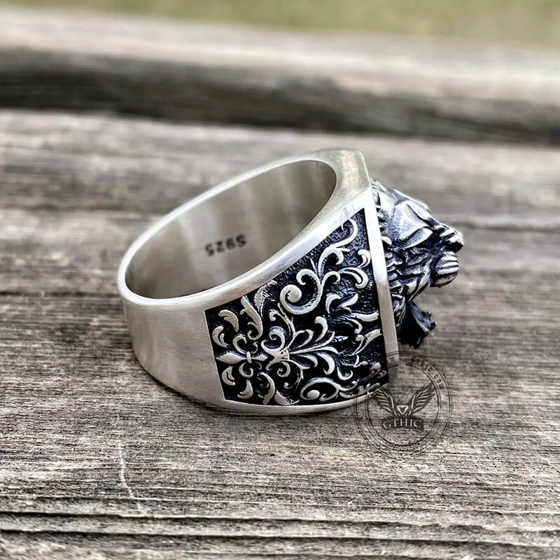 Roaring Lion Sterling Silver Ring sold by GTHIC product image thumbnail 5