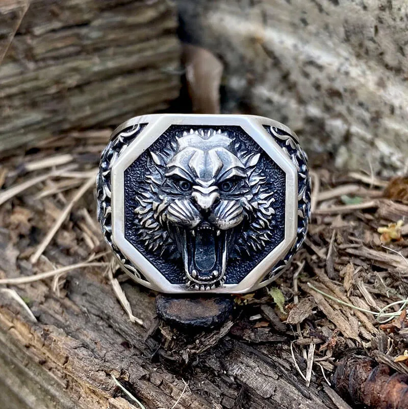 Roaring Lion Sterling Silver Ring sold by GTHIC