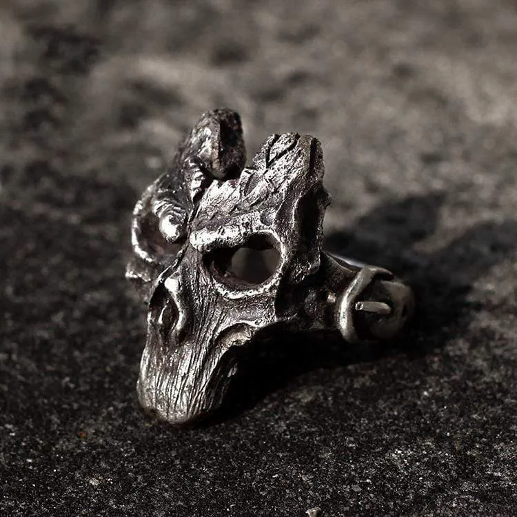 God Of War Skull Sterling Silver Darksiders Ring sold by GTHIC product image thumbnail 4
