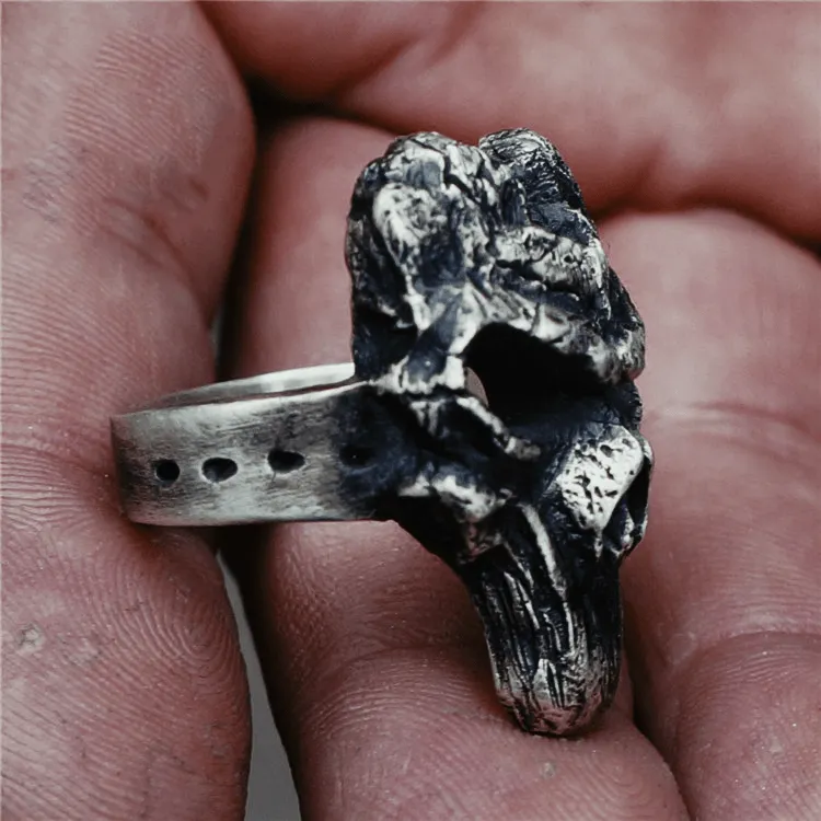 God Of War Skull Sterling Silver Darksiders Ring sold by GTHIC product image thumbnail 2