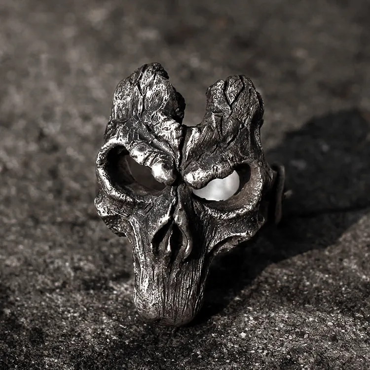 God Of War Skull Sterling Silver Darksiders Ring sold by GTHIC