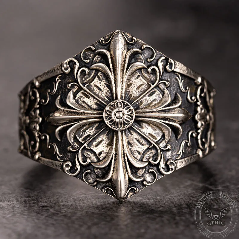 Gothic Pattern Sterling Silver Open Ring sold by GTHIC product image thumbnail 4