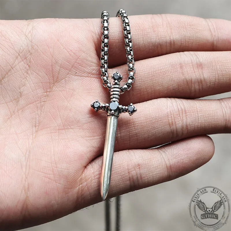 Vintage Sword Stainless Steel Pendant sold by GTHIC product image thumbnail 5