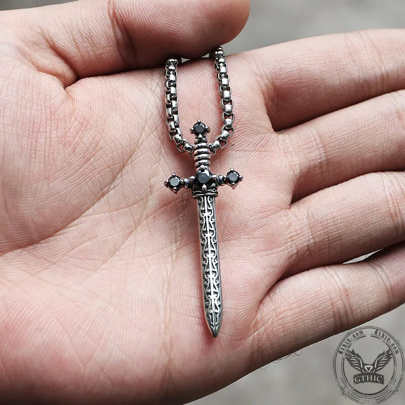 Vintage Sword Stainless Steel Pendant sold by GTHIC product image thumbnail 3