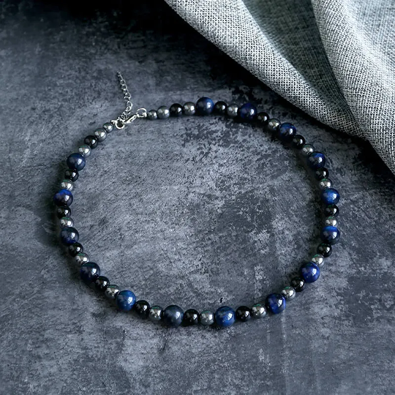 Vintage Tiger Eye Stone Men’s Bead Necklace sold by GTHIC