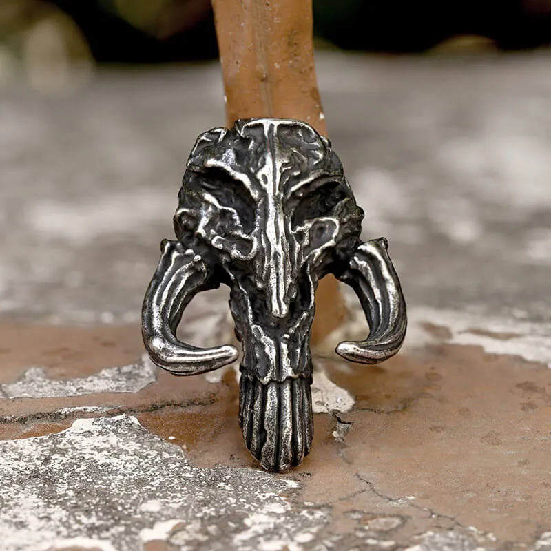 Mandalorian Symbol Skull Stainless Steel Pendant sold by GTHIC product image thumbnail 3