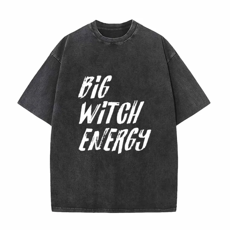 Vintage Washed Big Witch Energy T-shirt sold by GTHIC