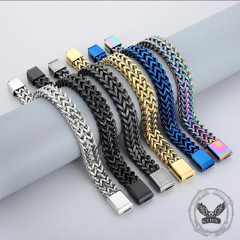 Double Layer Braided Keel Stainless Steel Bracelet sold by GTHIC product image thumbnail 2