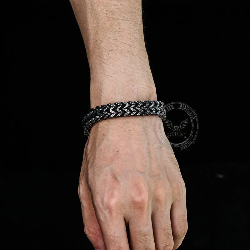 Double Layer Braided Keel Stainless Steel Bracelet sold by GTHIC product image thumbnail 3