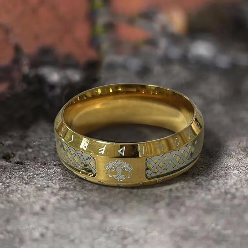 Tree Of Life Knot Stainless Steel Band Ring sold by GTHIC product image thumbnail 5