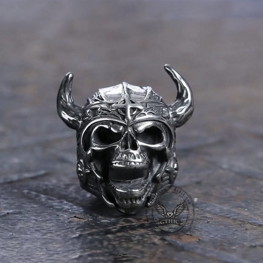 Nordic God of War Viking Warrior Skull Ring sold by GTHIC product image thumbnail 5
