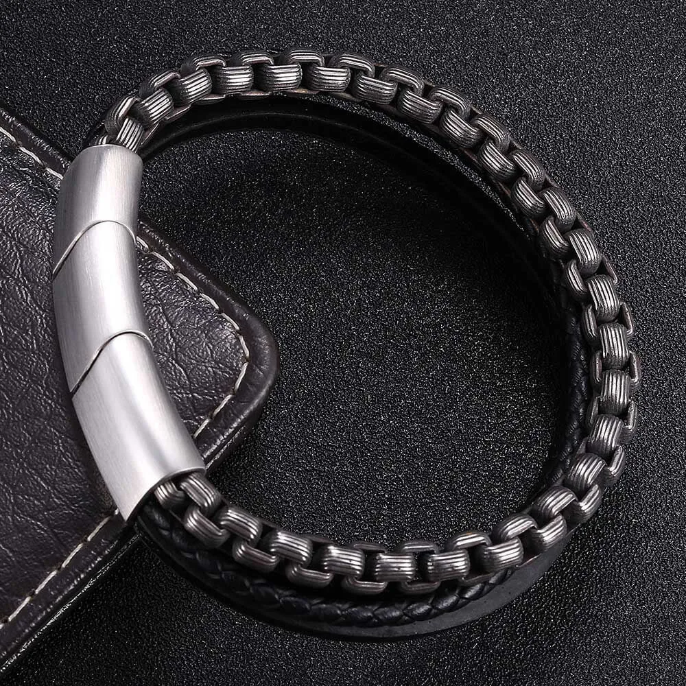 Simple Multi-layer Braided Stainless Steel Bracelet sold by GTHIC product image thumbnail 5